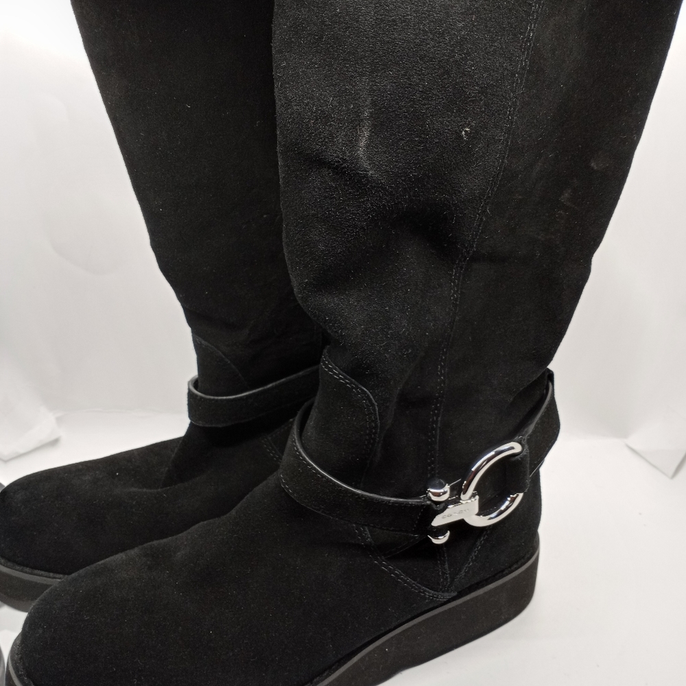 Coach Women’s Black Virtrue flat winter boots